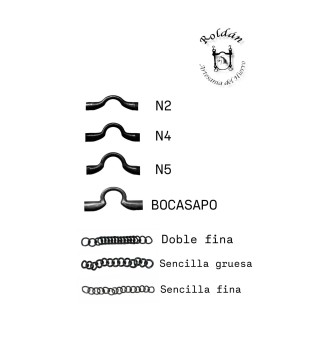 BOCADO VAQUERO INOXIDABLE PAVONADO CON CADENILLA