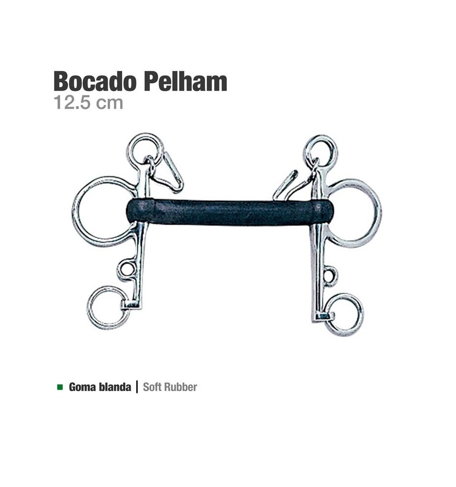 BOCADO PELHAM GOMA BLANDA