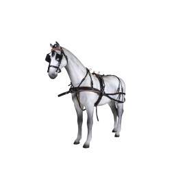 ENGANCHE DOBLE COLLERÓN INGLÉS CUERO NYLON