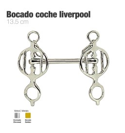 BOCADO COCHE LIVERPOOL 13.5 CROMADO Y DORADO