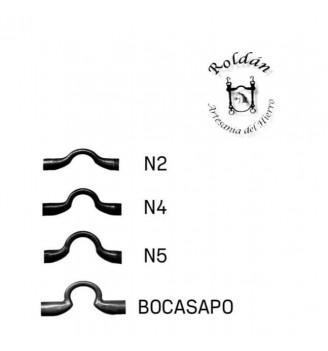 BOCADO VAQUERO INOXIDABLE PAVONADO SIN CADENILLA