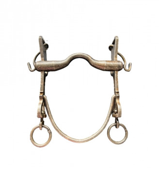 BOCADO VAQUERO INOXIDABLE PAVONADO SIN CADENILLA
